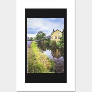 Approaching Brecon By Canal Digital Art Posters and Art